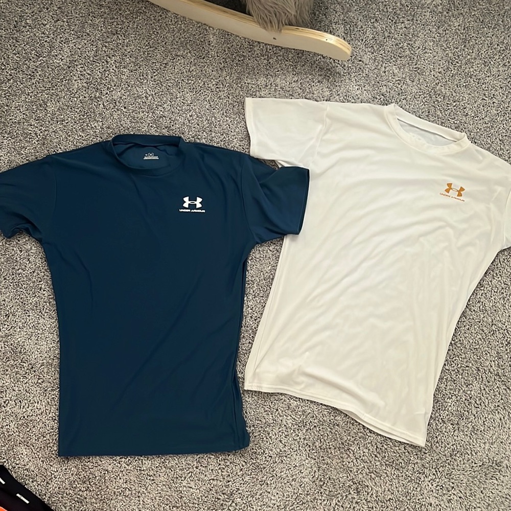 2 Under Armour tight fit tees